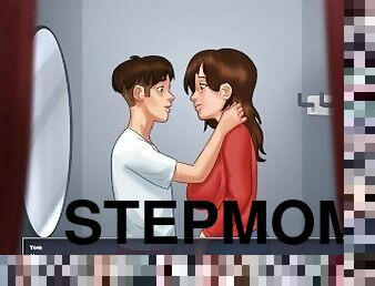 Summertime Saga: StepMom Kissing Her StepSon In The Dressing Room-Ep40
