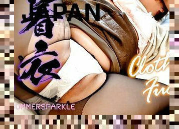 perä, orgasmi, sukkahousut, pillu-pussy, amatööri, milf, äityli, japanilainen, sormettaminen, pikkuhousut