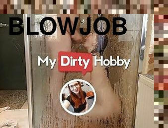 MyDirtyHobby - FinaFoxy Apologizes To Her Stepdad For Hogging The Shower With A Wet Steamy Blowjob