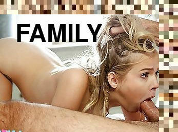 FamilyXXX - Step Dad Fucks Teen Coco Lovelock Balls Deep