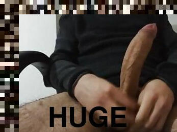 Solo Male Masturbation, I CUM on MYSELF after 5 minutes. CUM WITH ME