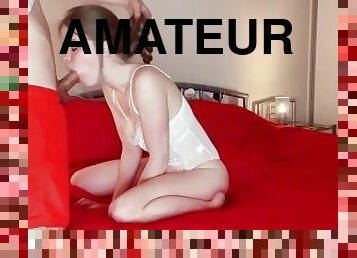 masturbation, amateur, fellation, ejaculation-sur-le-corps, énorme-bite, ados, branlette, sur-le-visage, brunette, bite