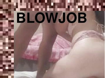 Ela sentou gostoso e depois comi a safada de quatro/ doggy style blowjob