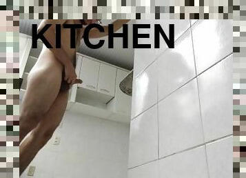 meando, amateur, cocina, bragas, follando-fucking, ojete