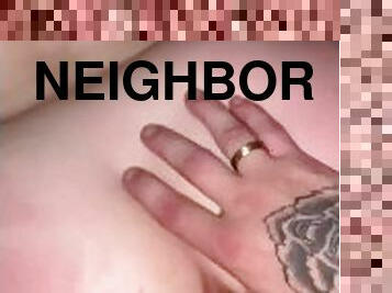 SLUT GETS DESTROYED BY NEIGHBORS HUGE WHITE DICK