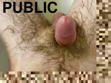 Squirting piss all over my cock
