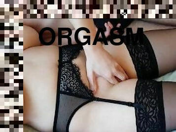 After a hard day's work, multiple orgasms are needed. Moans. Pink pussy - LuxuryOrgasm