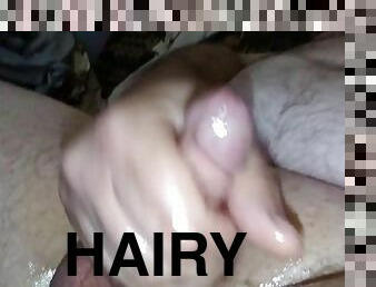 Greasy CumBear lubes up his little willy and cums hard!!