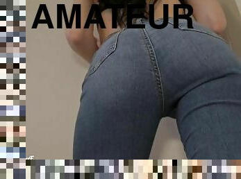 amateur, esclave, point-de-vue, fétiche, solo, maîtresse, jeans, humide