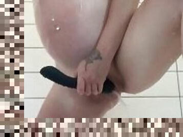 Creampie results! Horny and pregnant quickie in shower NEW TOYS COMING! MORE CONTENT COMING!