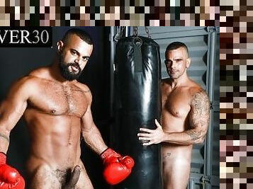 MenOver30 - Worked Up Beefy Giant Gets Fast Blowjob - Damien Crosse , Tony Orion