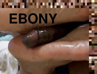 amatør, cumshot, ebony, svart, føtter, pov, fetisj, footjob