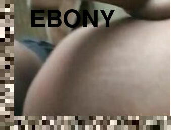 Young Petite Ebony Keeps Creaming During Backshots.