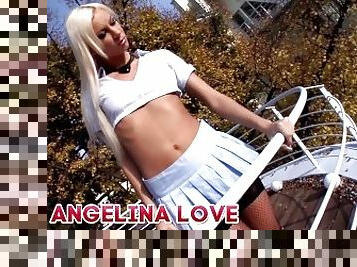 Angelina Love Czech Blonde Slut Ass Fucking by Mugur, babe, stockings, lingerie, high heels,Teaser1