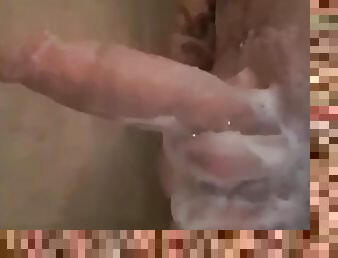 Jacking off in shower