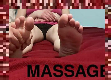 My Boyfriend Gives Me A Great Massage For My Feet With Zen Music And Great Cream For The Softness Of My Feet