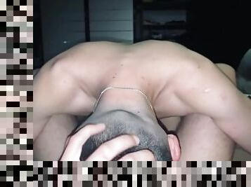 Amateur gay sex with cum on asshole and creampie (blowjob)