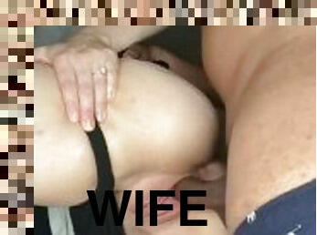 fitta-pussy, amatör, blandade-raser, milf, kök, vått