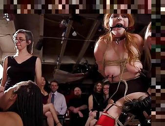 Aiden Starr In Black And White Slaves Anal At Bdsm Orgy