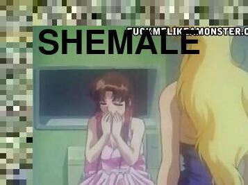 Anime shemale gets sucked