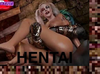 Harley Quinn anal breeding in reverse cowgirl pose