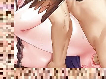 All sex scenes of "H-Isekai Loves"  Tavern