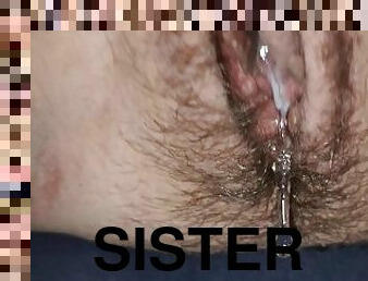 Step sister pussy is dripping ???? grool like crazy when I tease her ass