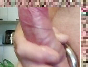 Horny matured man use big cock Ring