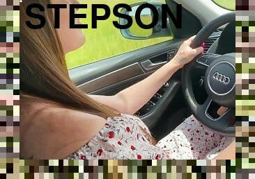 - Okay, I'll spread my legs for you. "Stepson fucked stepmom after driving lessons