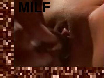 Milfs very first time recording herself playing with pussy