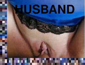 Soaking husbands dick