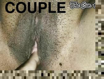 Fingering my girlfriend after sex. She is so creamy! - The Sun Couple