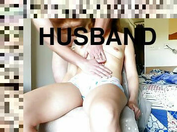 Husband Teases Cheating Wifes Swollen Horny Pussy To Slow Orgasm And Makes Cuckold Lover Watch
