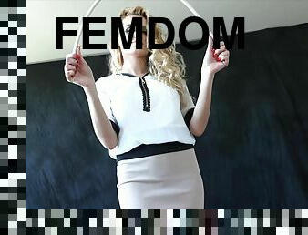 bdsm, blond, elskerinne, femdom