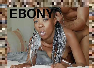 Petite Ebony Babe Drowning In Facial Cumshot
