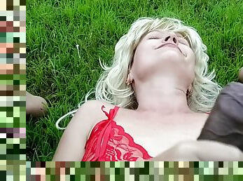Hot Real Public Sex Slave Gets Hard Training In Rain Forest Ends Up With Bbc Cum Shot