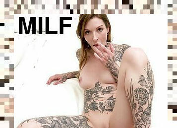 Inked Up Brunette Milf Gets Pounded