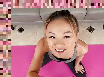 Chinese yoga babe Lulu Chu gets pounded in POV