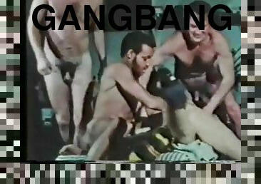 vintage, gangbang, gruppesex