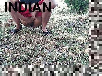 Indian Muslim Bhabhi Outdoor Public Doing Nude Yoga
