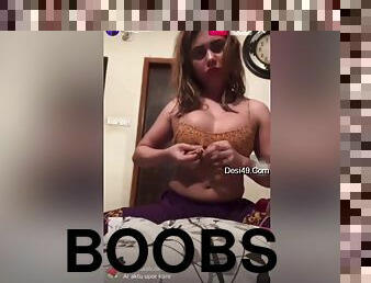 Sexy Girl Shows Her Boobs