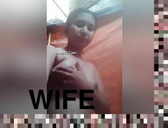 Today Exclusive- Super Sexy Look Desi Wife Record Fingering Selfie For Lover