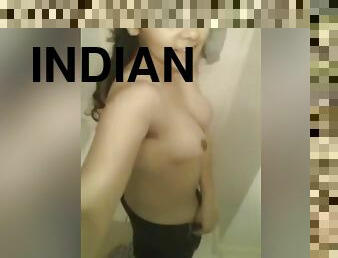 Exclusive- Cute Look Indian Girl Showing Her Boobs And Pussy To Lover