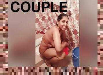 Today Exclusive- Desi Couple Fucking And Bathing Part 2