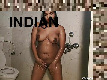 Indian Girl In Shower Having Fun Fingering Her Pussy