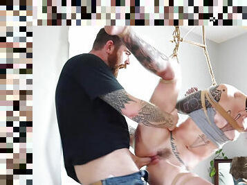 hardcore, sadomasoquismo, pareja, bondage, tatuaje, cañero