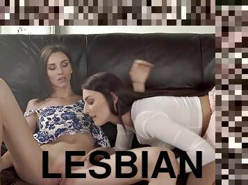 lesbietės, brunetė