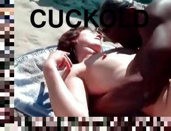 Cuckold milf fucking bbc outdoors sissy husband tapes