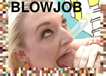 Hot blonde  Tristyn Kennedy shows her unmatched bj skills