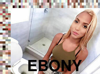 Ebony Selena Sosa pisses then fucks a lucky dude on cam for cash